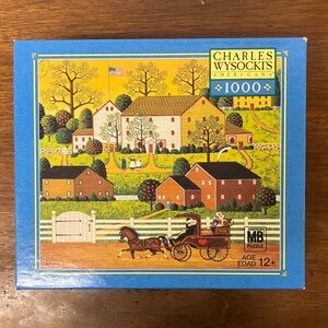 🧩Complete🧩 Vintage Charles Wysocki “Hi Neighbor” puzzle - 1000 pieces